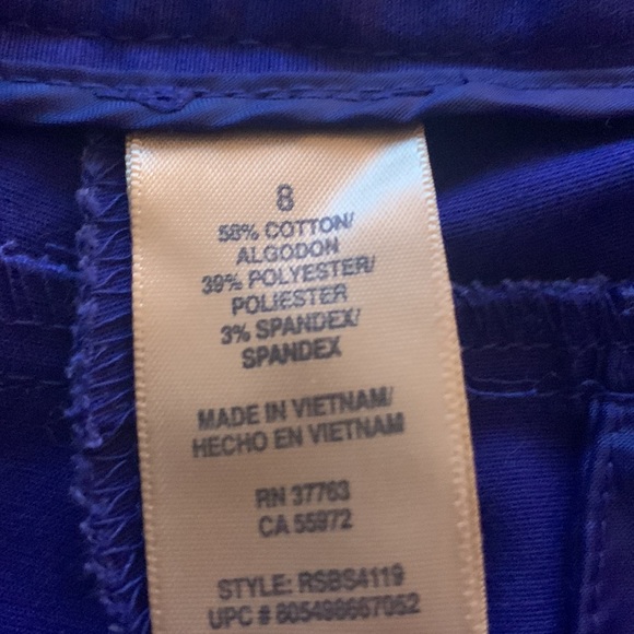 Rafaella royal blue capris and red capris - Picture 4 of 10